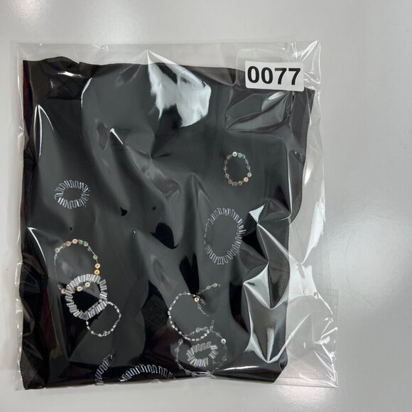 Y2K  Womens 8 Sheer Black Top Sequin Embellishment Tank By TU Artsy Fairy Goth - Picture 9 of 9